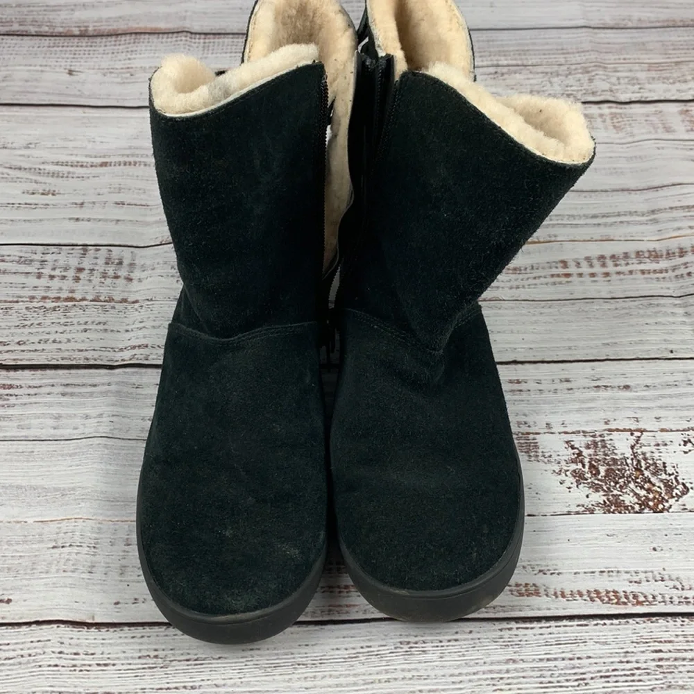 Koolaburra by UGG black boots zip and tie sz 7 - Picture 3 of 10